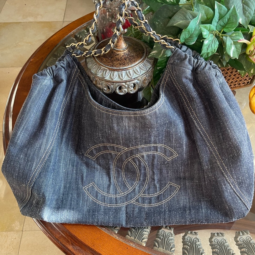 Chanel Denim Cabas Tote